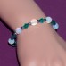 Opal And Green Bicone Bracelet