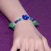 Navy Blue Flower Bracelet
