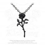 The Romance Of Black Rose Pendant