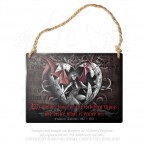 Forbidden Things Hanging Plaque