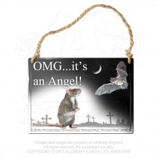 OMG It's An Angel Hanging Plaque